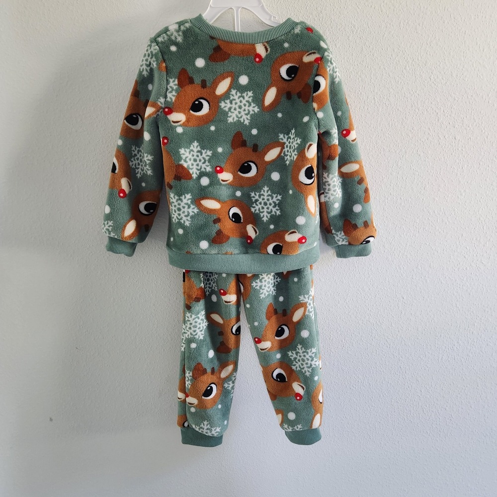 Rudolph the Red-Nosed Reindeer Kids Holiday Fleece 2 piece Set size 4T